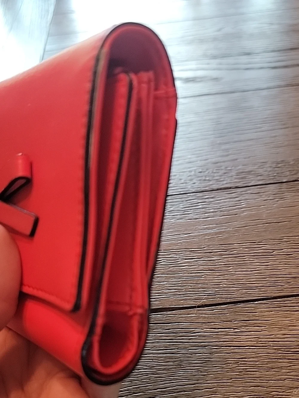 kate spade New York Bow Trifold Wallet In Geranium Pink